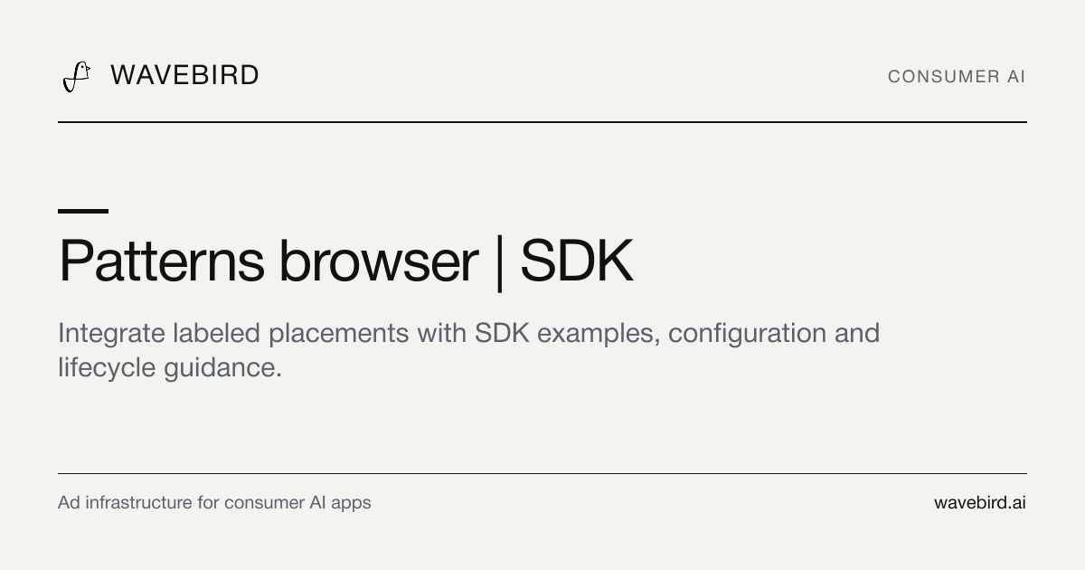 Browser Integration | wavebird SDK